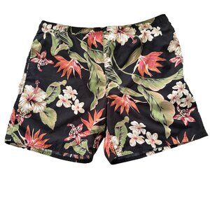 Pussers West Indies Tropical Bird of Paradise Shorts Swim Trunks M Island Aloha‎